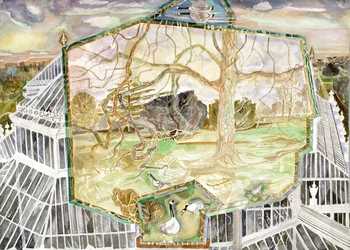 Temperate House - Kew Onder Avondlucht